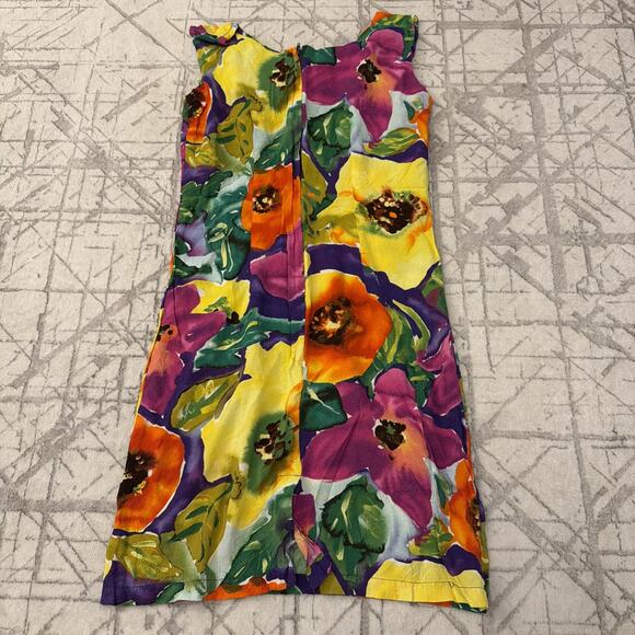Jams World Dress Womens XS Sleeveless Poppy Floral A-line Pockets Hawaii Dress - Picture 7 of 9